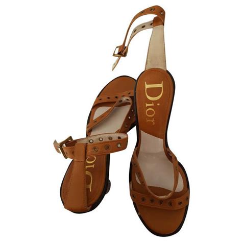 brown dior sandals|christian dior sandals bottom.